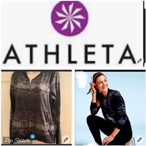 Athleta Bombastic gray bomber jacket worn once
